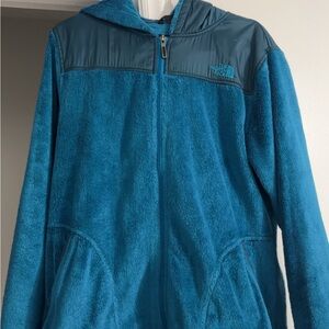 The North Face Teal Fleece Hoodie